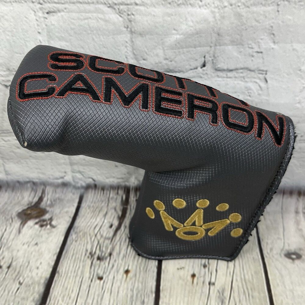 Titleist Scotty Cameron Blade Putter Headcover Golf Gray, Silver, Gold Crown